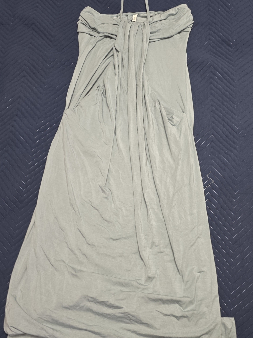 HALARA Light Blue Strapless Maxi Dress